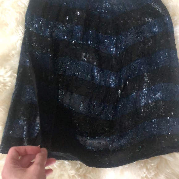 Vintage Emporio Armani Silk Sequin Mini-Skirt - Picture 12 of 14